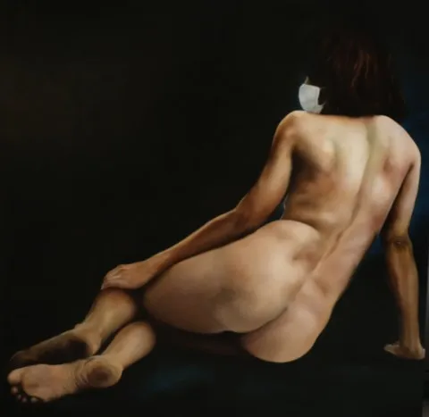 Corona-Vénus - 100x100cm Corona-Vénus - Peinture à l'huile originale (original oil painting) - Série contemporaine par Olivier Talon - French painter à L'Isle-sur-la-Sorgue