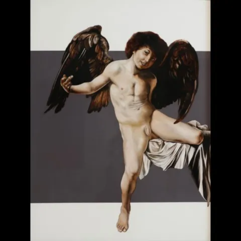 Violet d'évêque - 110x80cm Violet d'évêque — Peinture à l'huile originale (original oil painting) — Série contemporaine par Olivier Talon, French painter à L'Isle-sur-la-Sorgue